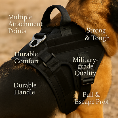 WoofWorthy No-Pull Tactical Dog Harness